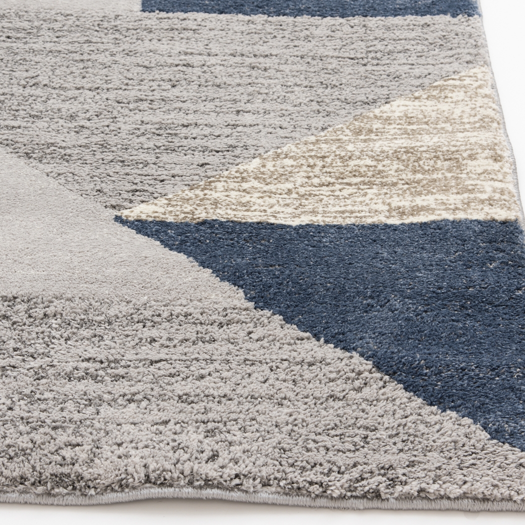 Adley Crossing Blue 6'6 x 9'6 Rug - Thumbnail - Image 2
