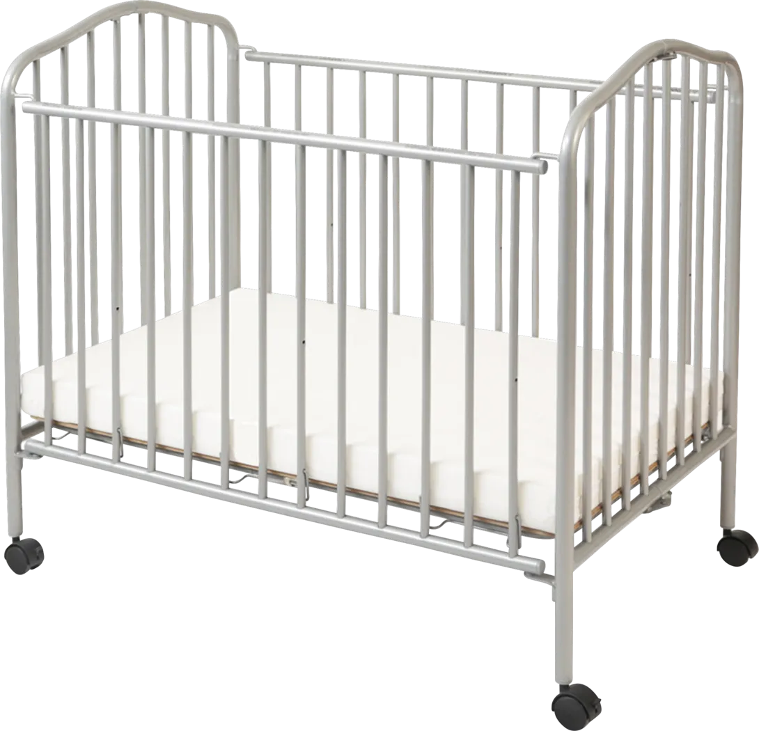 Adley Park Pewter Mini Portable Folding Crib - Thumbnail - Image 1