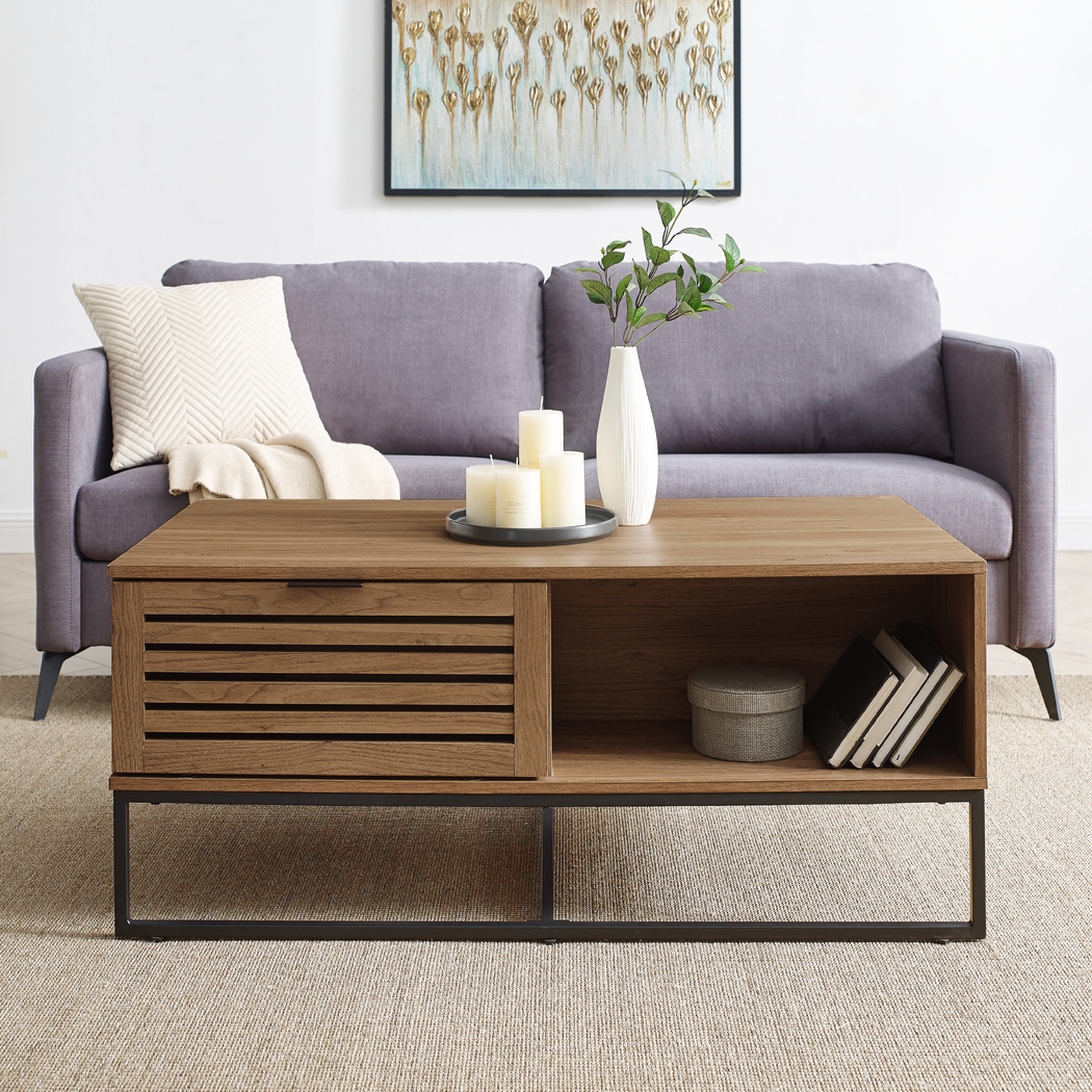 Adlora Oak Cocktail Table - Thumbnail - Image 3