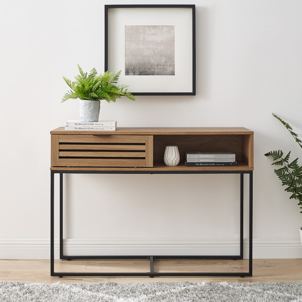 Adlora Oak Console Table - Thumbnail - Image 2