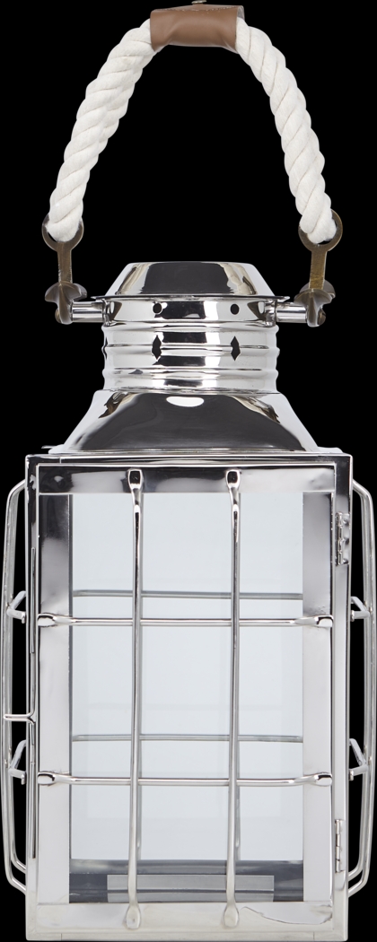 Admiral Cove Silver Medium Indoor/Outdoor Lantern - Thumbnail - Image 1