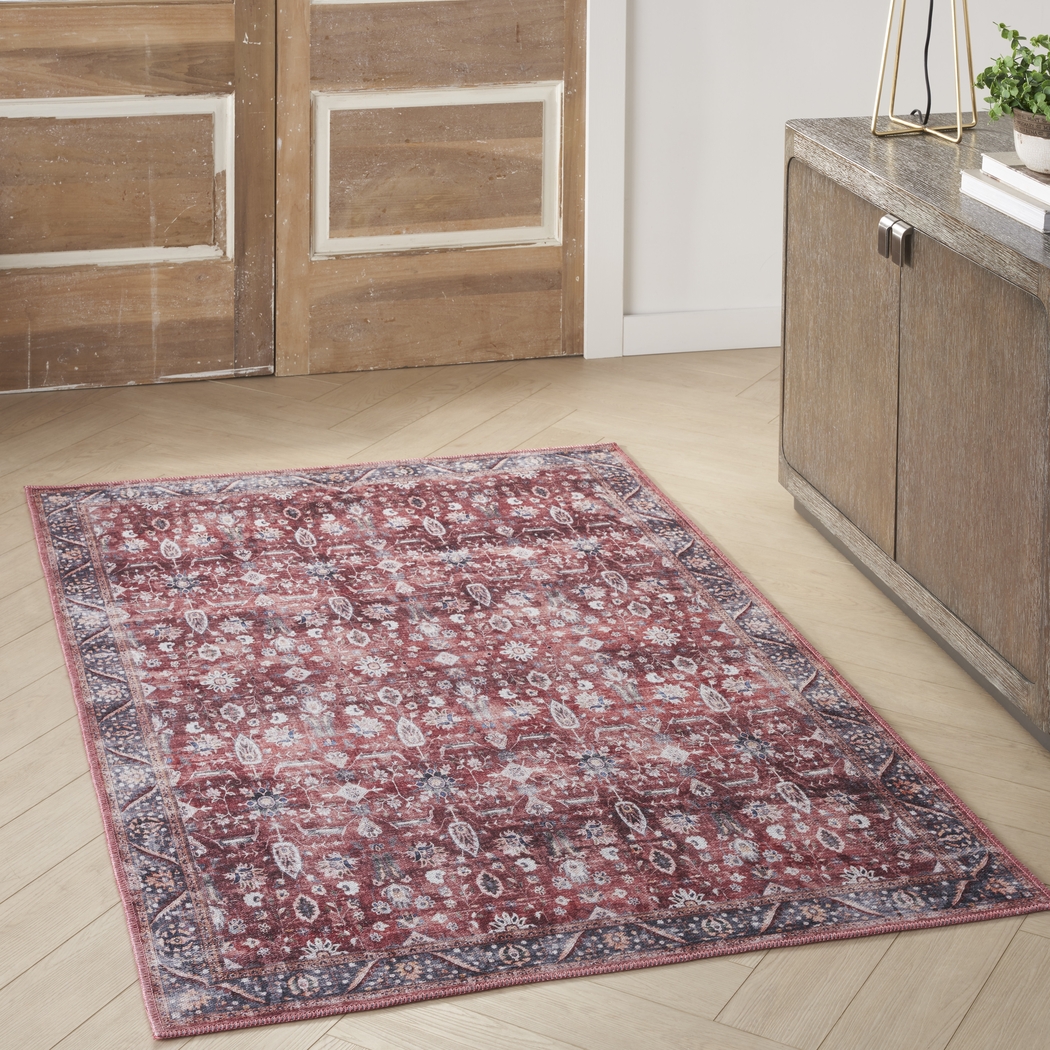 Adosis Ivory/Brick 7'10 x 9'10 Rug - Thumbnail - Image 2