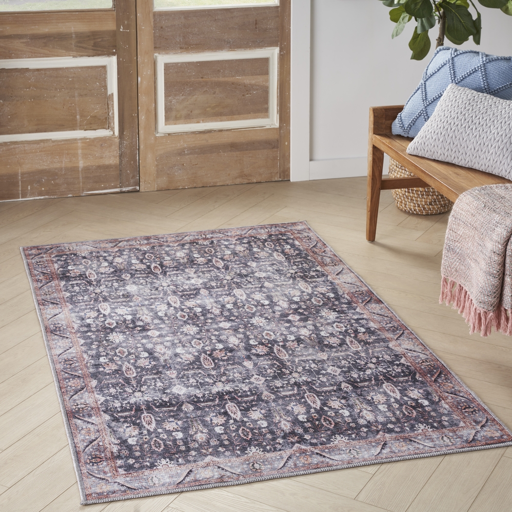 Adosis Ivory/Navy 7'10 x 9'10 Rug - Thumbnail - Image 3