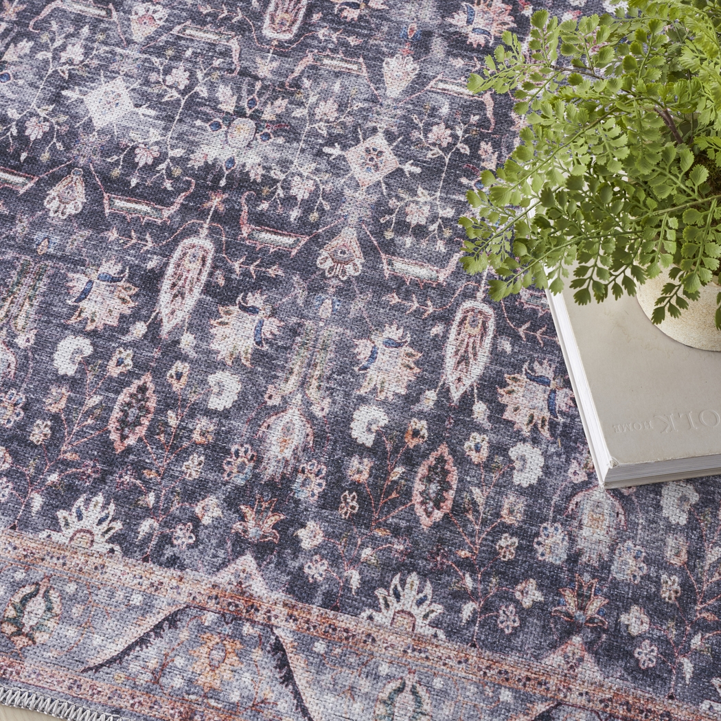 Adosis Ivory/Navy 7'10 x 9'10 Rug - Thumbnail - Image 4