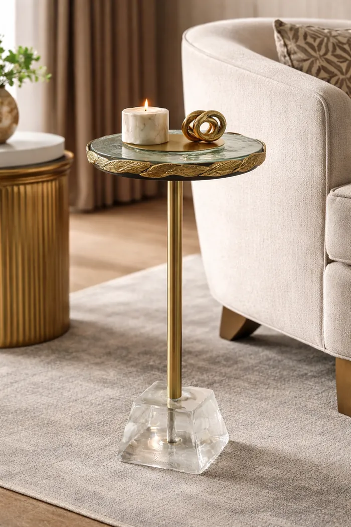 Adozi Gold Accent Table - Image 2