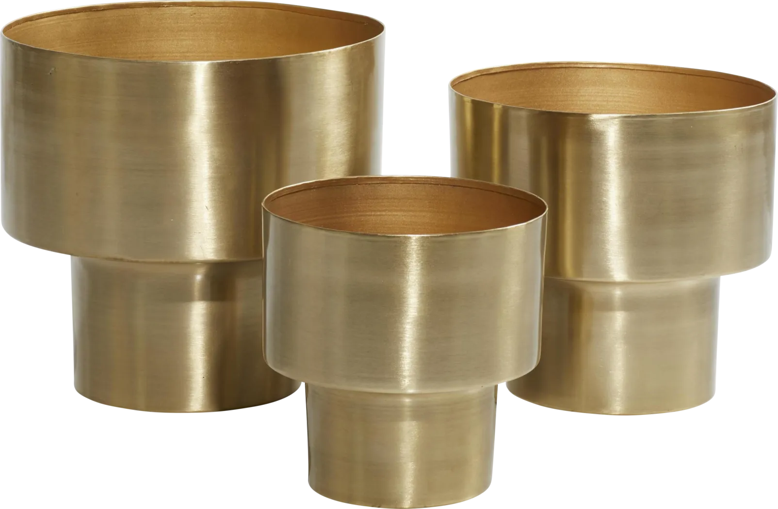 Adral Gold Indoor/Outdoor Planter, Set of 3 - Image 4
