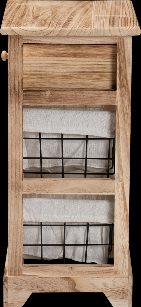 Adrama Brown Small Nightstand - Thumbnail - Image 4