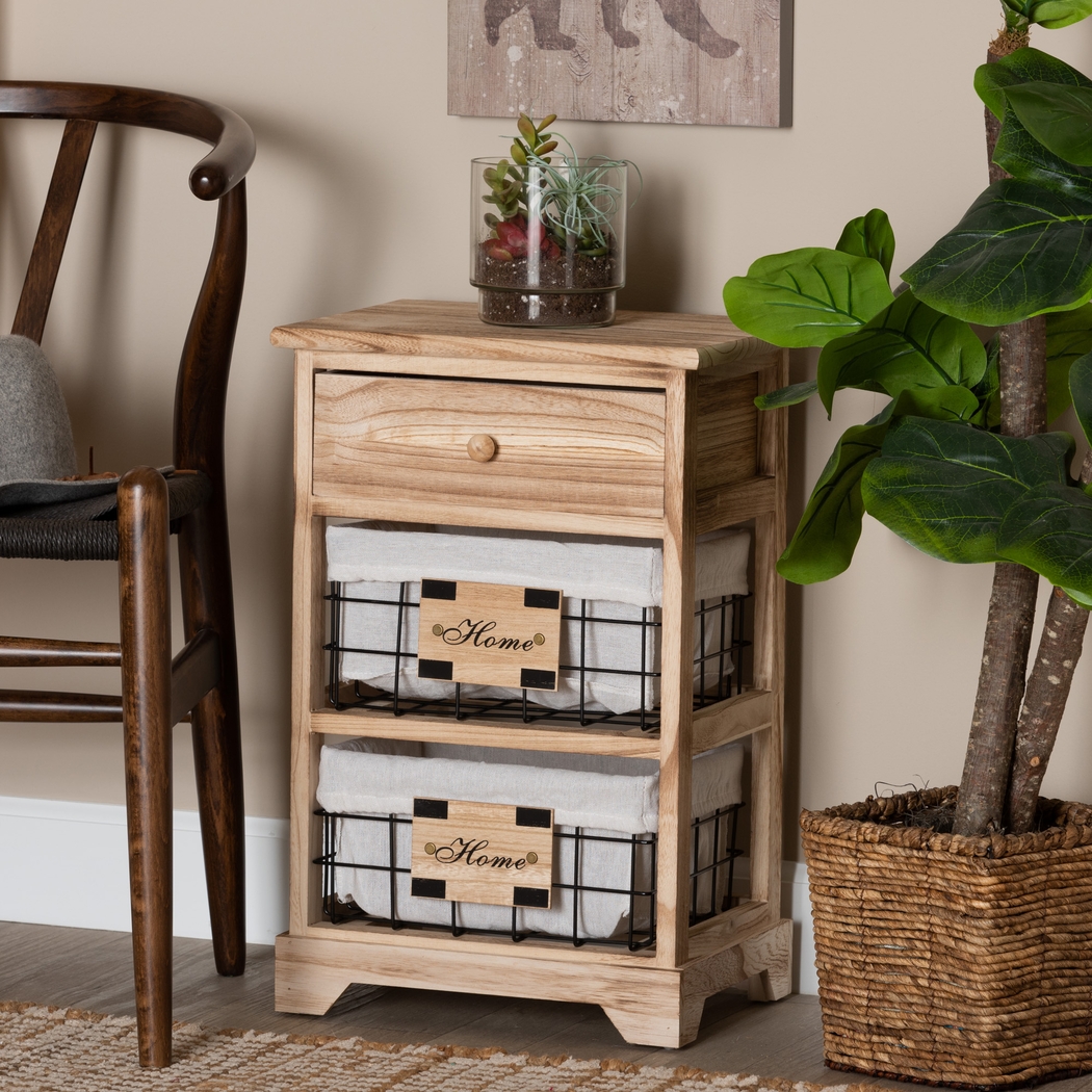 Adrama Brown Small Nightstand - Thumbnail - Image 7