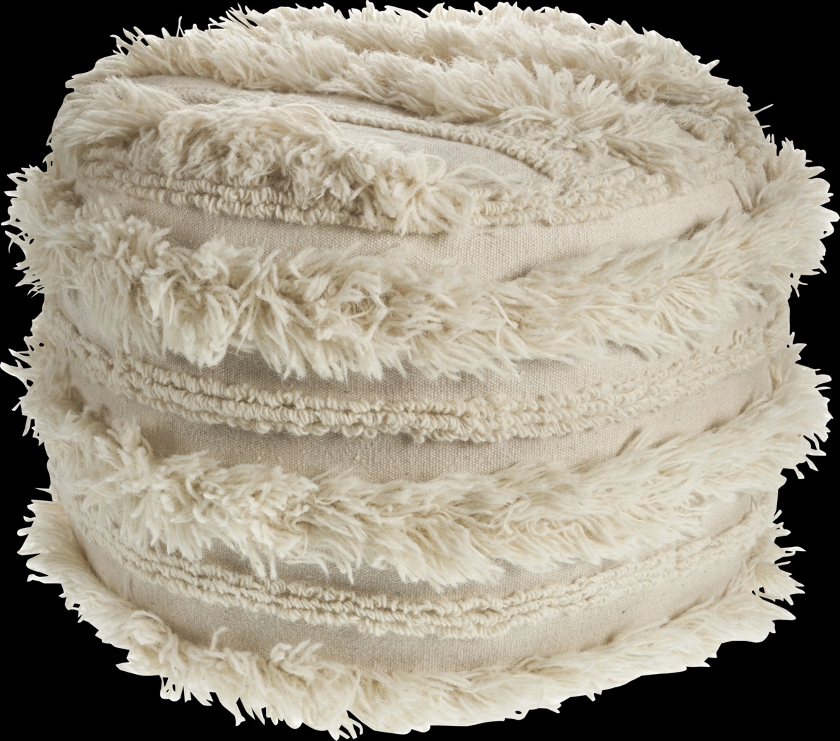 Adrenas I Ivory Pouf - Thumbnail - Image 1
