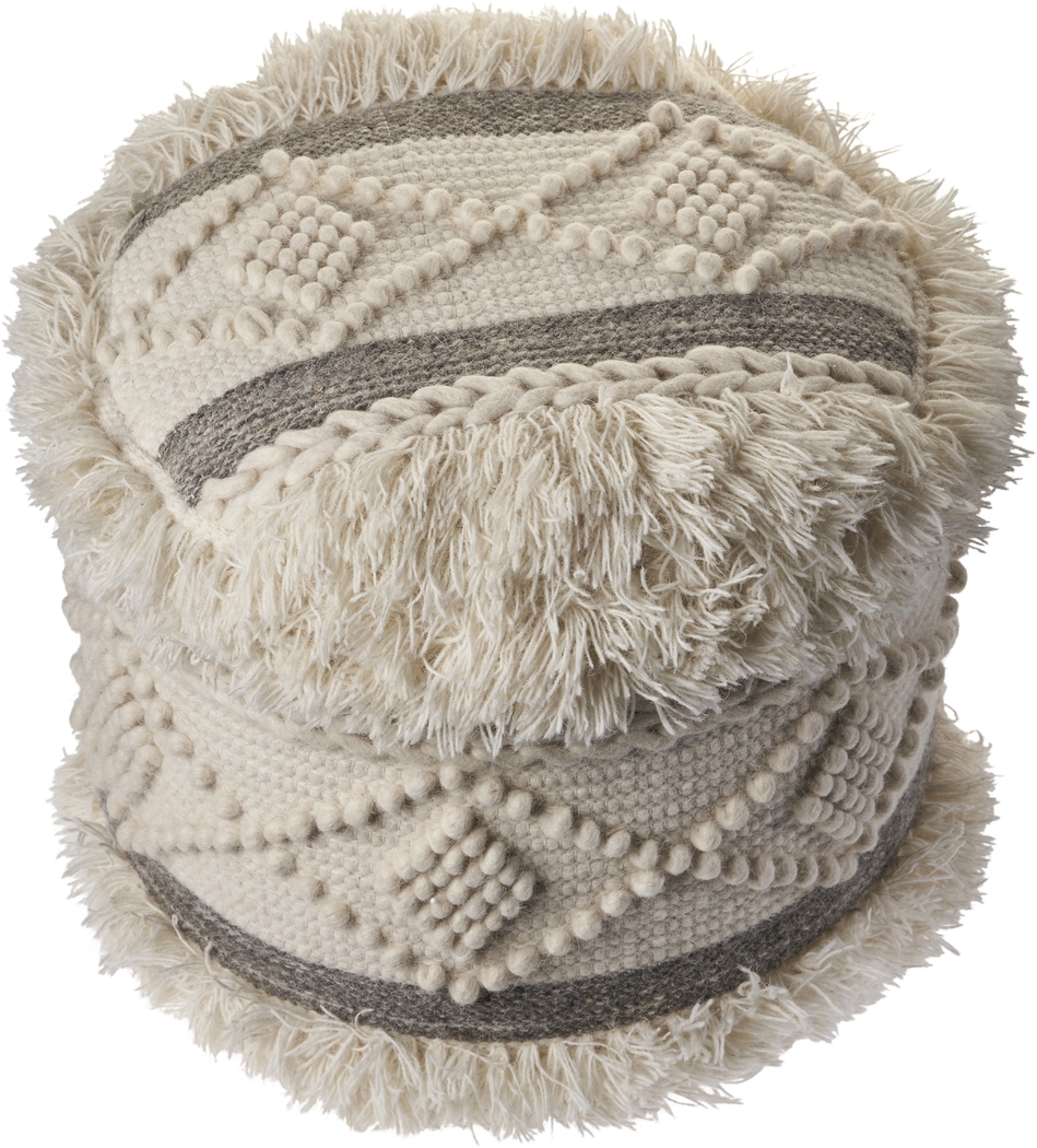 Adrenas III Beige Pouf - Thumbnail - Image 4