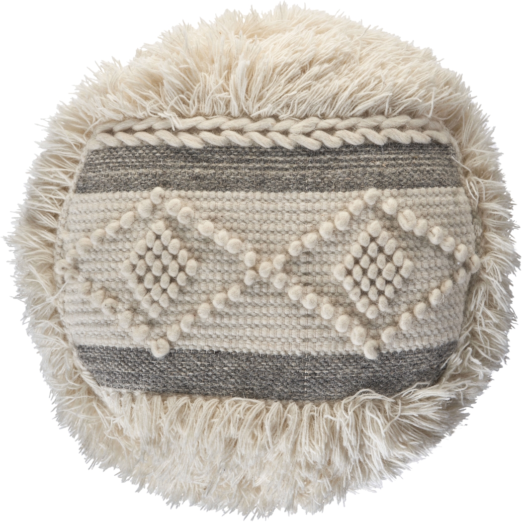 Adrenas III Beige Pouf - Thumbnail - Image 5