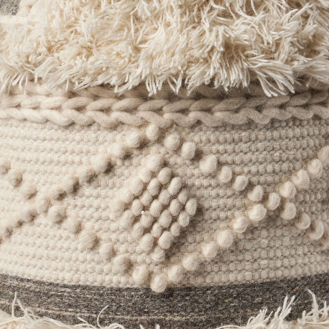 Adrenas III Beige Pouf - Thumbnail - Image 7