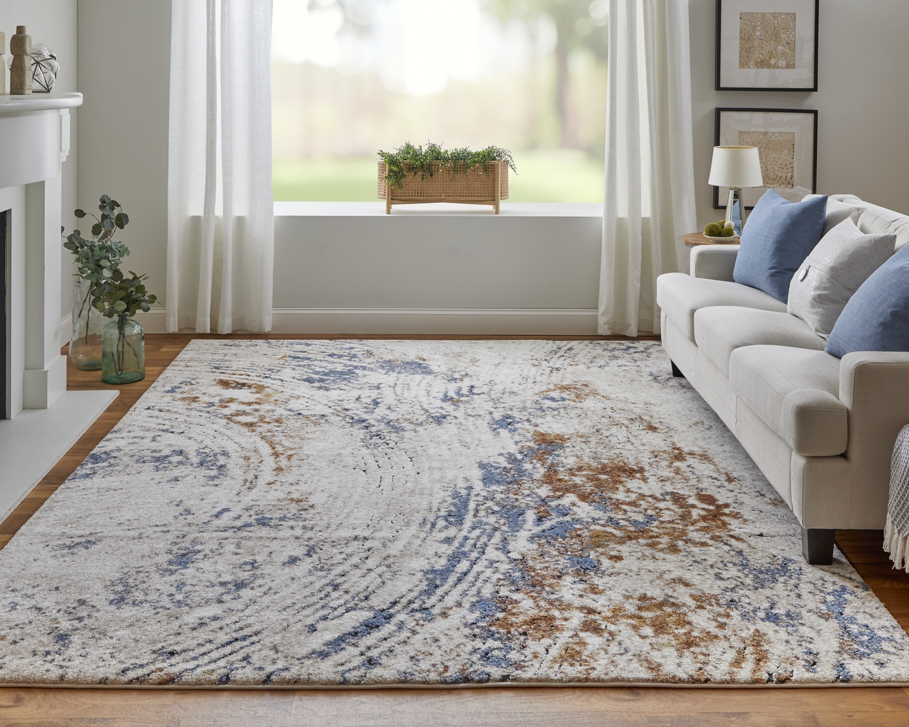 Adrenia Ivory 8' x 10' Rug - Thumbnail - Image 2