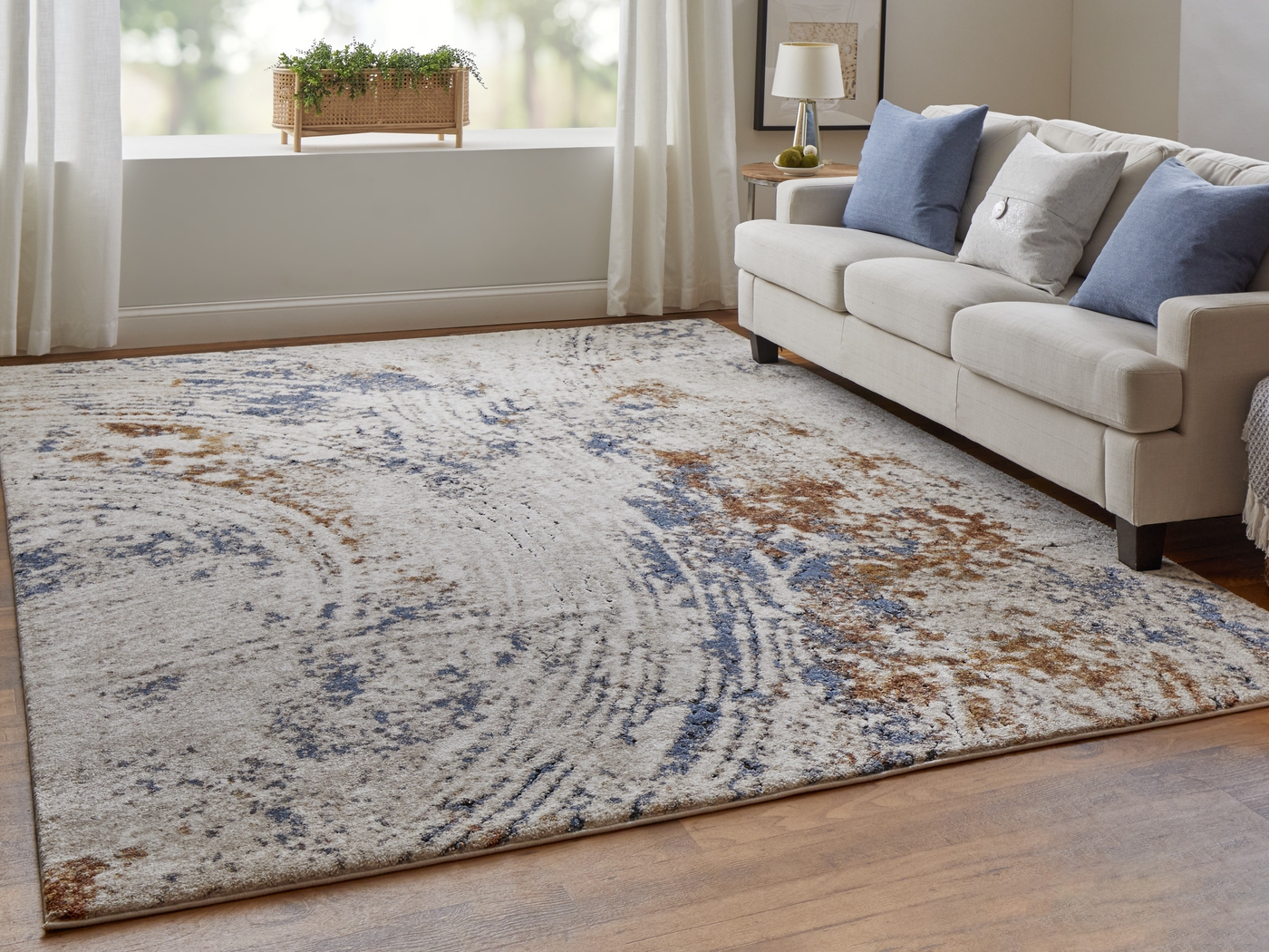 Adrenia Ivory 8' x 10' Rug - Thumbnail - Image 3