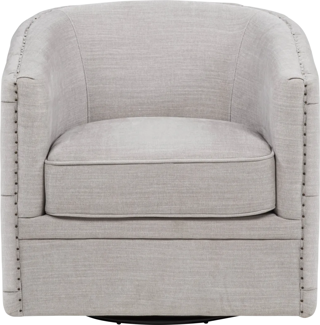 Adriana Gray Swivel Chair - Thumbnail - Image 2