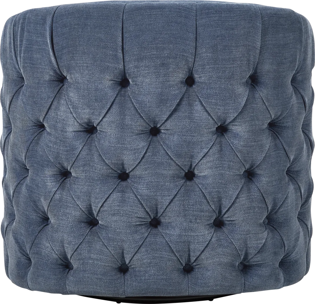 Adriana Navy Swivel Chair - Thumbnail - Image 3