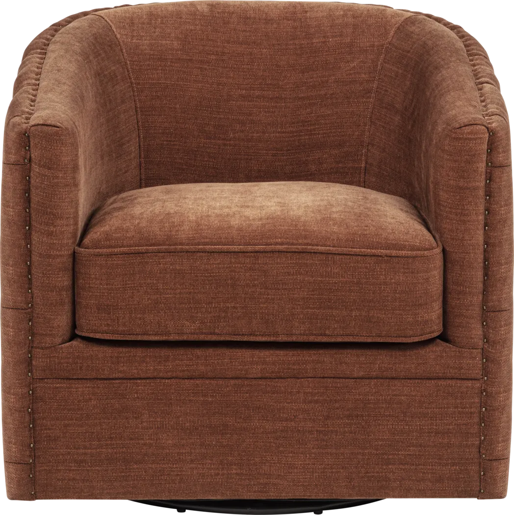 Adriana Orange Swivel Chair - Thumbnail - Image 2
