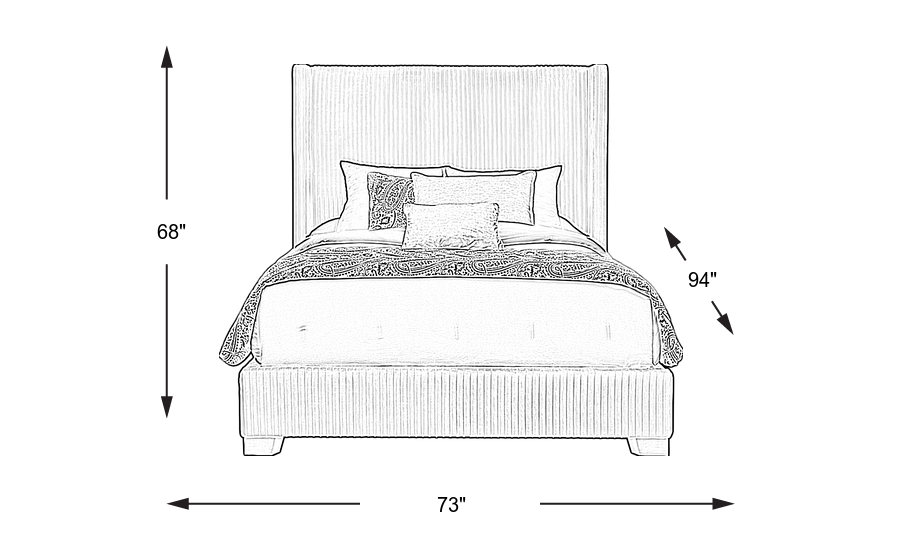 Dimension Image. Please refer to the Dimension Tab on this page for dimension details.