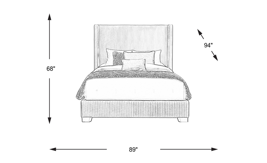 Dimension Image. Please refer to the Dimension Tab on this page for dimension details.