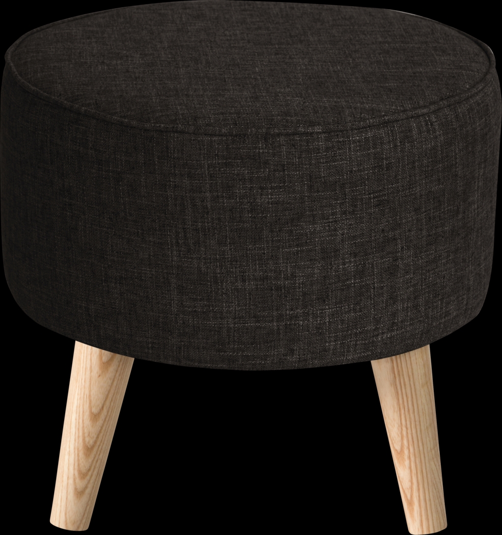 Adswood Black Ottoman - Thumbnail - Image 2