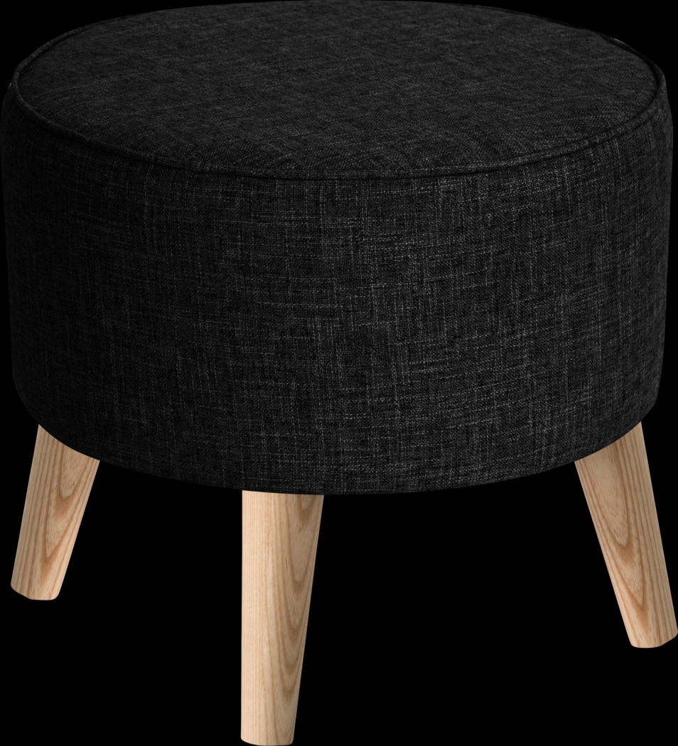 Adswood Black Ottoman - Thumbnail - Image 1