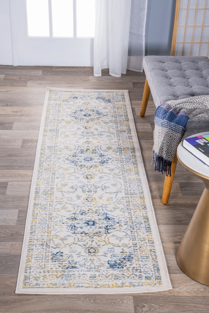 Advay Blue 2' x 7' Runner Rug - Thumbnail - Image 4