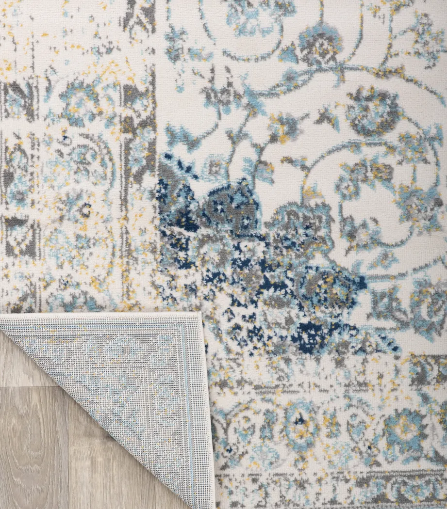 Advay Blue 3' x 5'  Rug - Thumbnail - Image 2