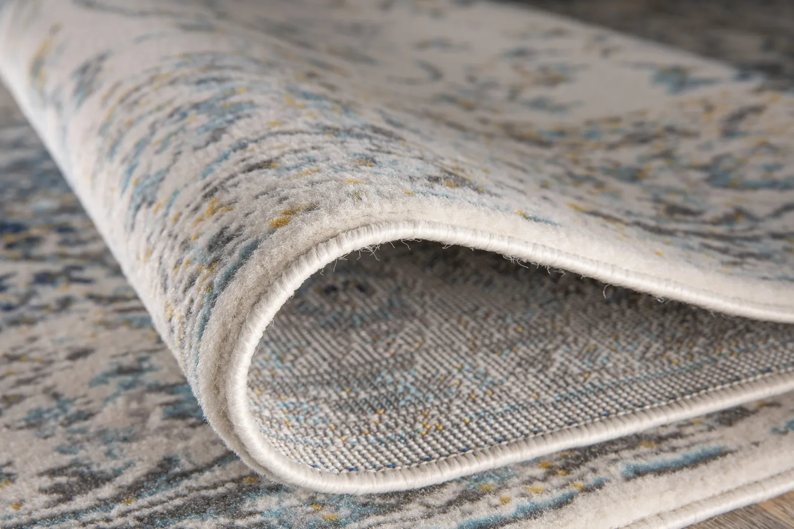Advay Blue 3' x 5'  Rug - Thumbnail - Image 3