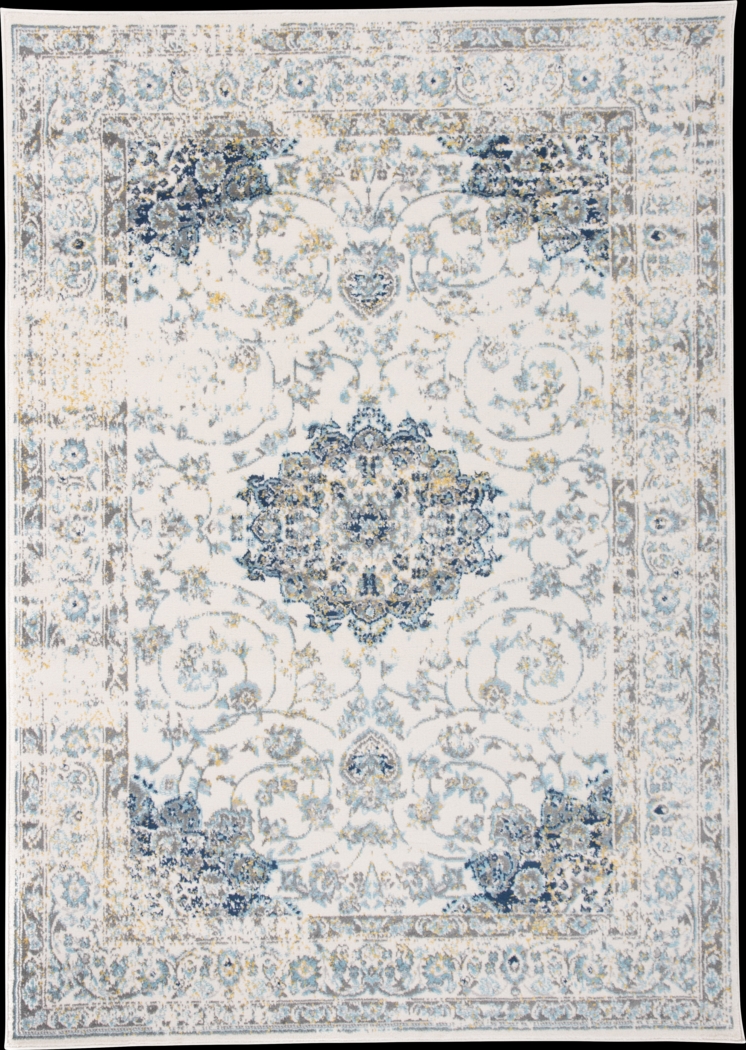 Advay Blue 5' x 7' Rug - Thumbnail - Image 1