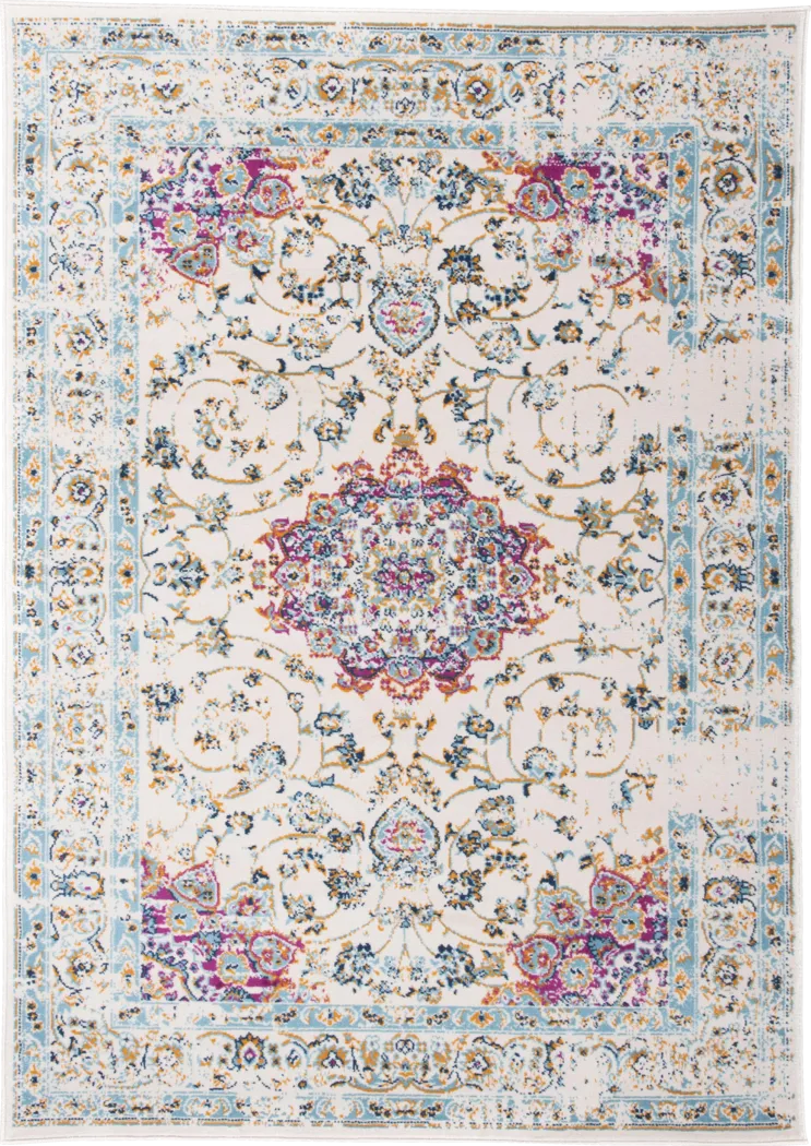 Advay Pink 3' x 5' Rug - Thumbnail - Image 1