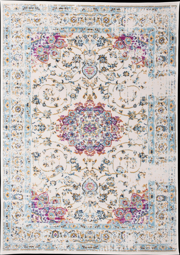 Advay Pink 5' x 7' Rug - Thumbnail - Image 1