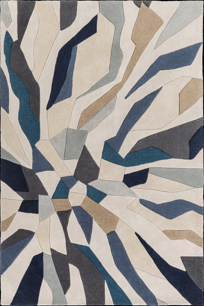 Adwin Blue 5' x 8' Rug - Thumbnail - Image 1