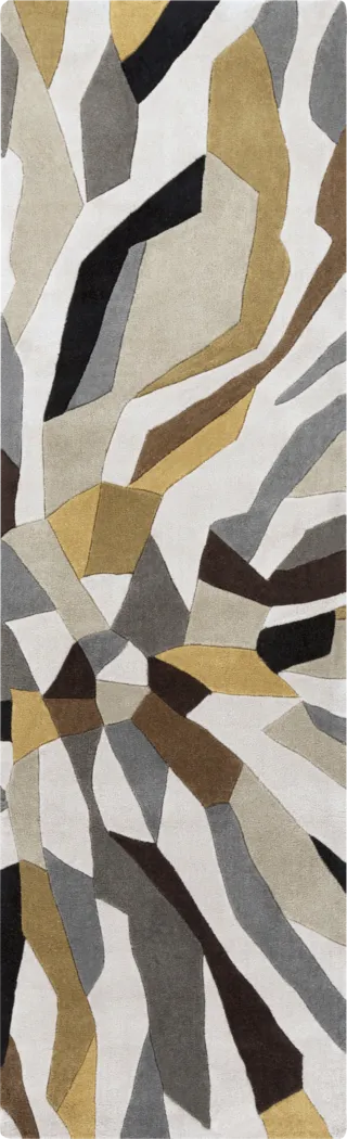 Adwin Ivory 2'6 x 8' Runner Rug - Thumbnail - Image 1