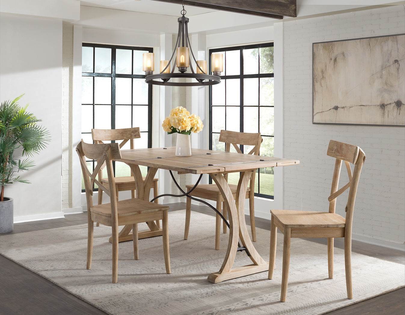 Adwolfe Natural Side Chair Set of 2 - Thumbnail - Image 2