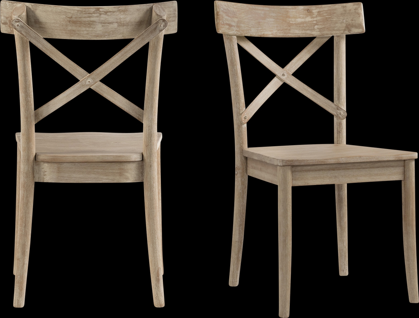 Adwolfe Natural Side Chair Set of 2 - Thumbnail - Image 1