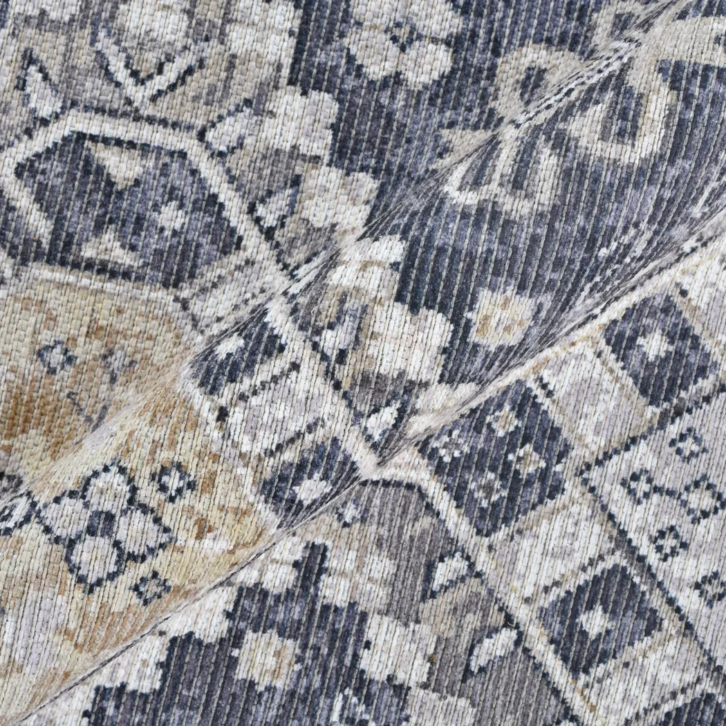 Aebby Gray 7'10 x 9'9 Machine Washable Rug - Thumbnail - Image 4