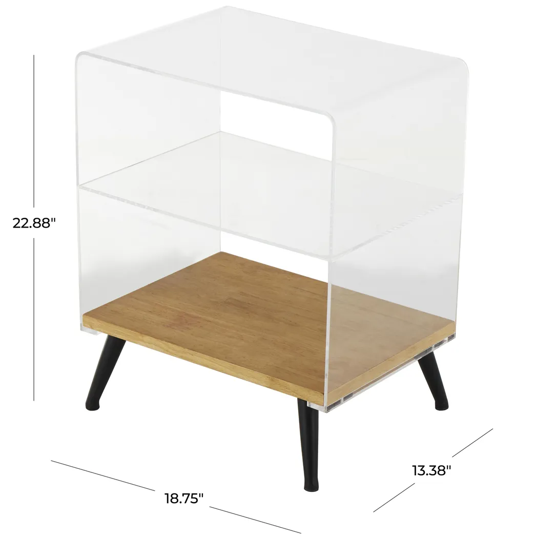 Aedard Clear Side Table - Image 7