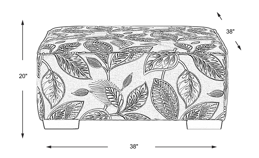 Dimension Image. Please refer to the Dimension Tab on this page for dimension details.