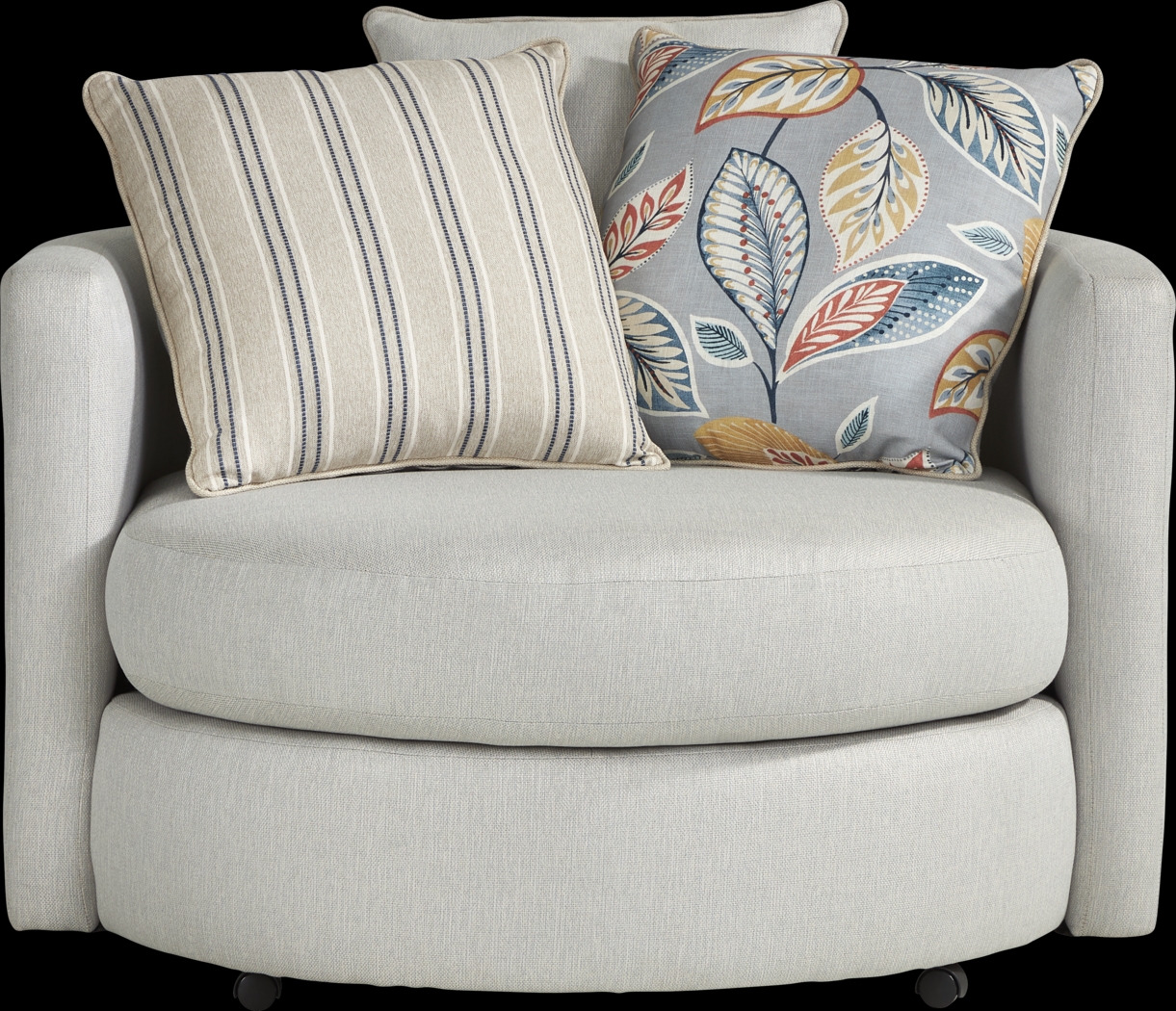 Aegean Place Bluestone Swivel Chair - Thumbnail - Image 1