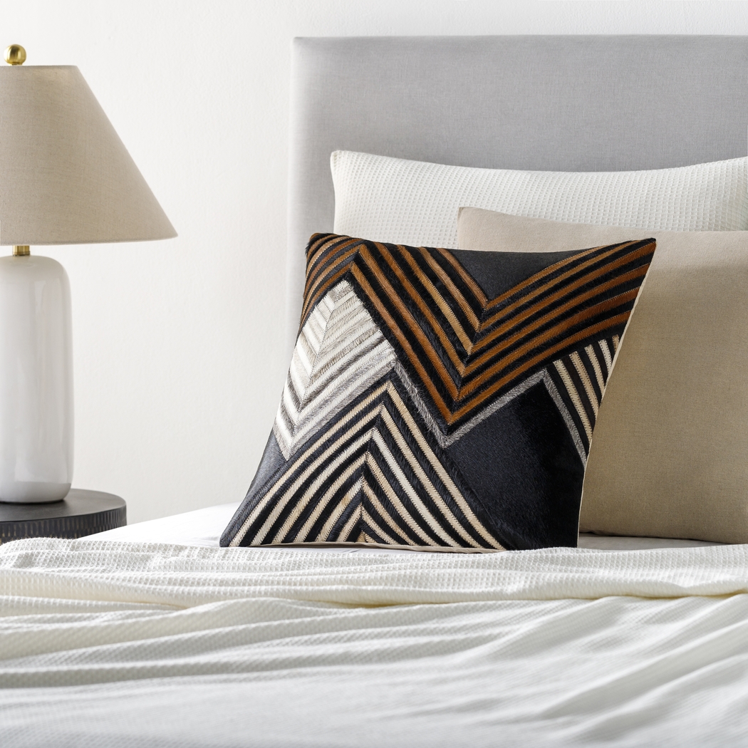 Aeknu I Black Accent Pillow - Thumbnail - Image 2