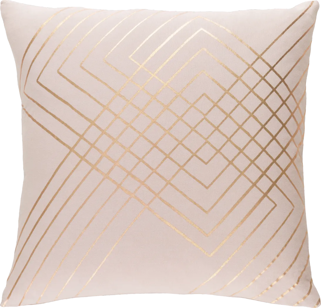 Aelina Beige Accent Pillow - Thumbnail - Image 1
