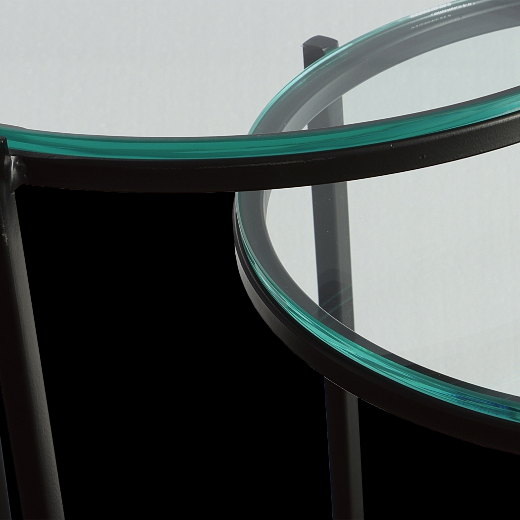 Aellana Black Nesting Tables, Set of 2 - Thumbnail - Image 3