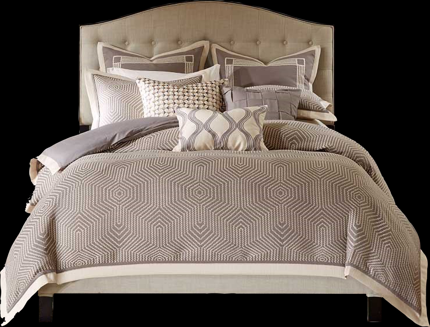 Aellice Gray King Comforter Set - Thumbnail - Image 1