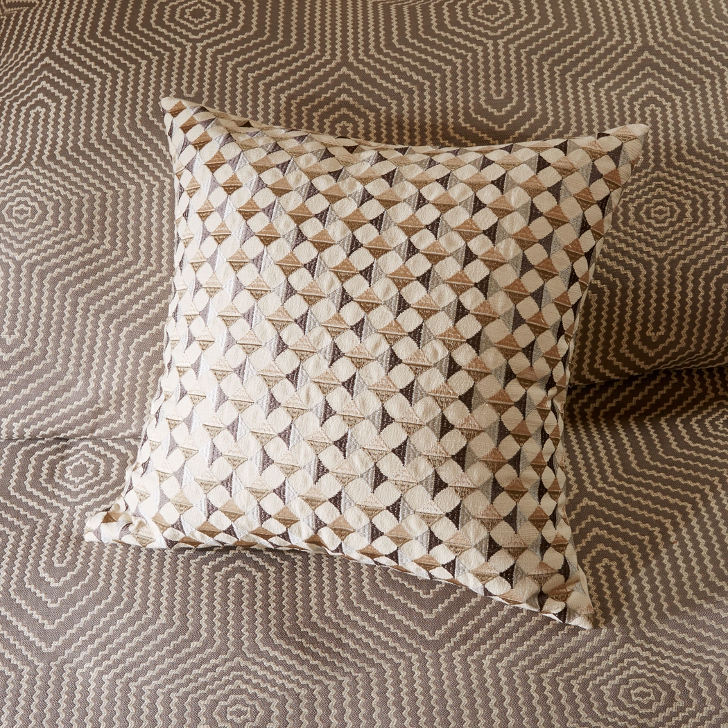 Aellice Gray Queen Comforter Set - Thumbnail - Image 7