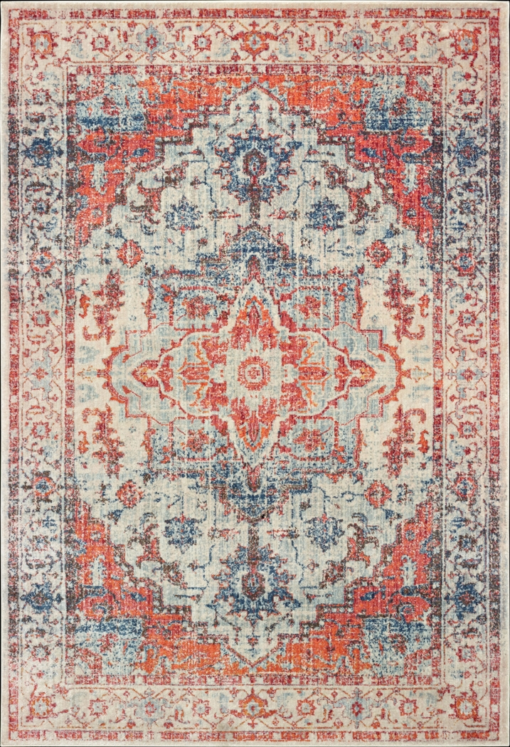Aellin Orange 5'3 x 7'6 Rug - Thumbnail - Image 1