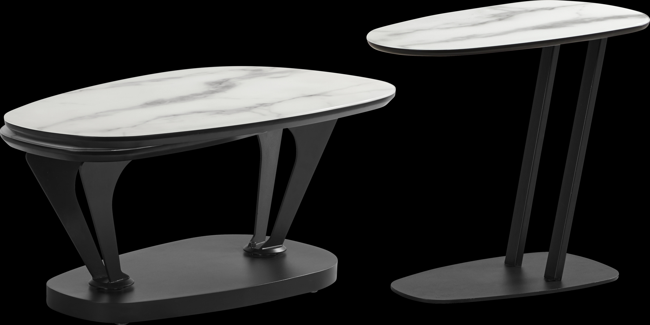 Aeon White 2 Pc Table Set - Thumbnail - Image 1