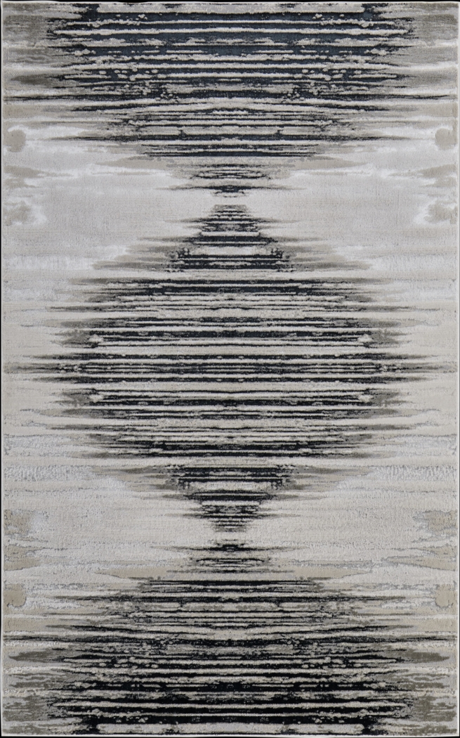 Aera Black 6'7 x 9'6 Rug - Thumbnail - Image 1