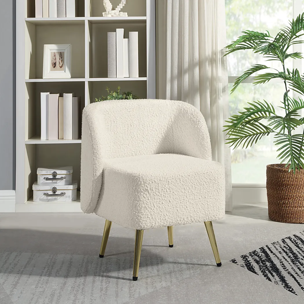 Aeron Cream Vanity Chair - Thumbnail - Image 2