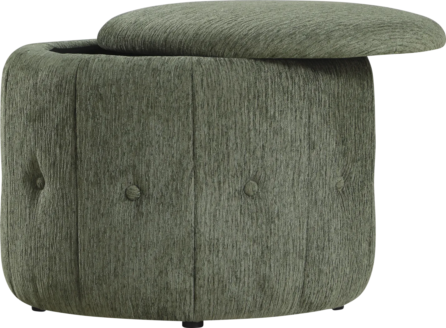 Aerora Green Storage Ottoman - Thumbnail - Image 3