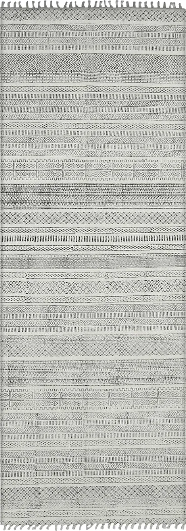 Aethen Charcoal 2'6 x 8' Rug - Thumbnail - Image 1